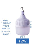 נורת מחנה אור ירח עוצמתית נטענת נתלית 5-25W