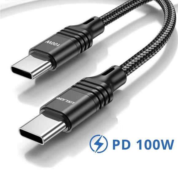 יותר מהיר - כבל הטענה אולטרה מהירה USB-C to USB-C לפלאפון טאבלט לפ-טופ