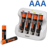 סוללות Forever נטענות AAA 1.5V 2A 750mAh +מטען