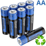 8 סוללות Forever נטענות AA 1.5V 3A 2350mAh +מטען