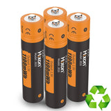 סוללות Forever נטענות AAA 1.5V 2A 750mAh